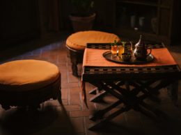 Sala de descanso para tomar el té en el Aljibe de San Miguel de Granada